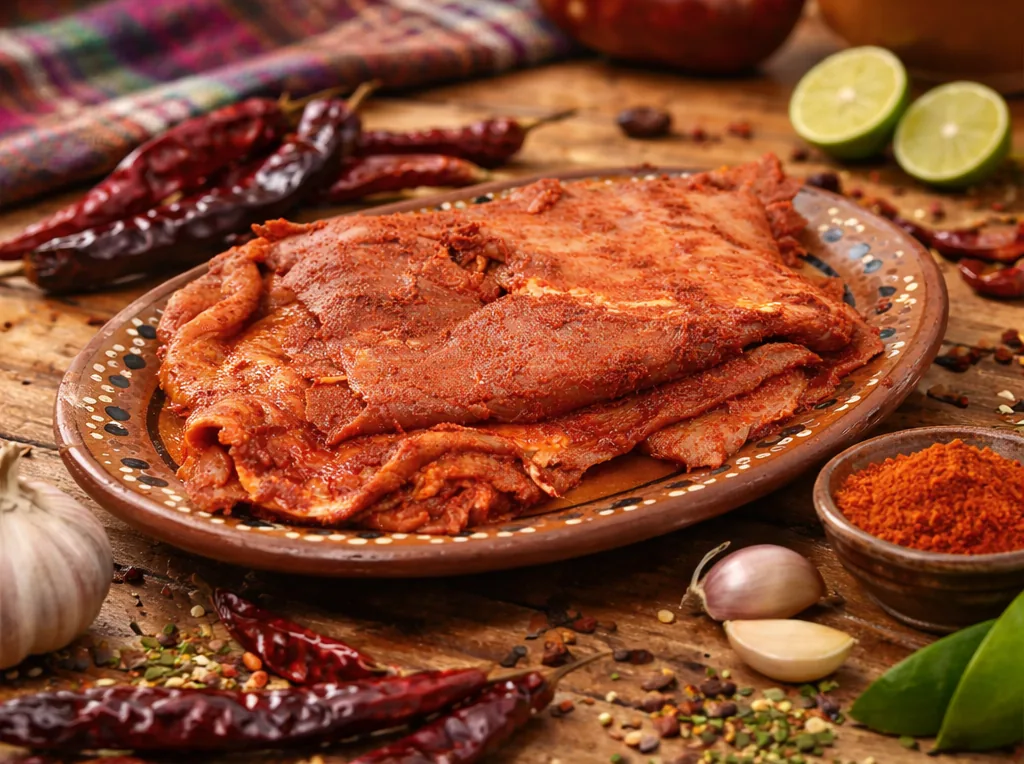 Cecina enchilada